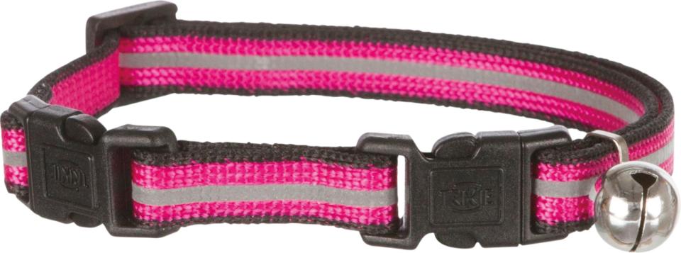 Katte Halsb., med double-buckle, reflect