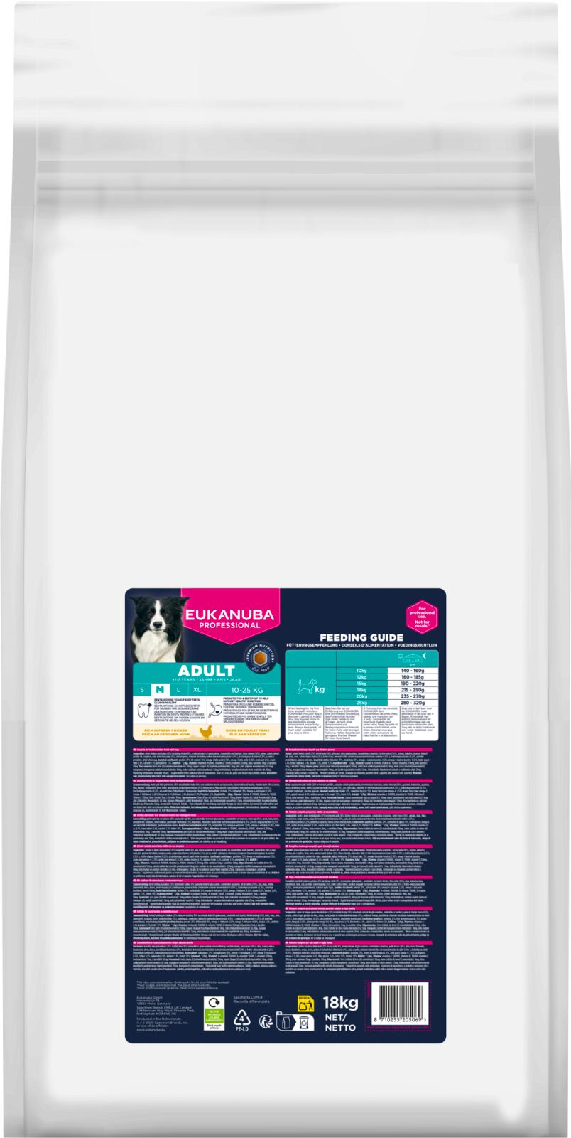 EUKANUBA PRO Adult Medium Breed Kyckling