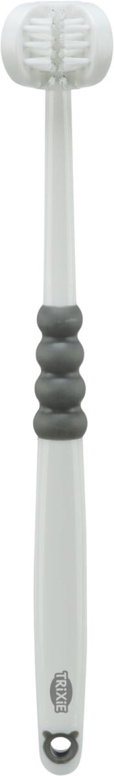 Trixie 3-hodet tannbørste, hund/katt