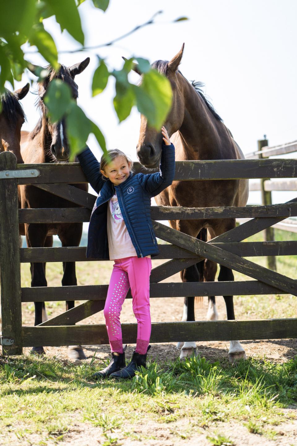 Equipage Molly Heart glitter ridetights med fullgrip