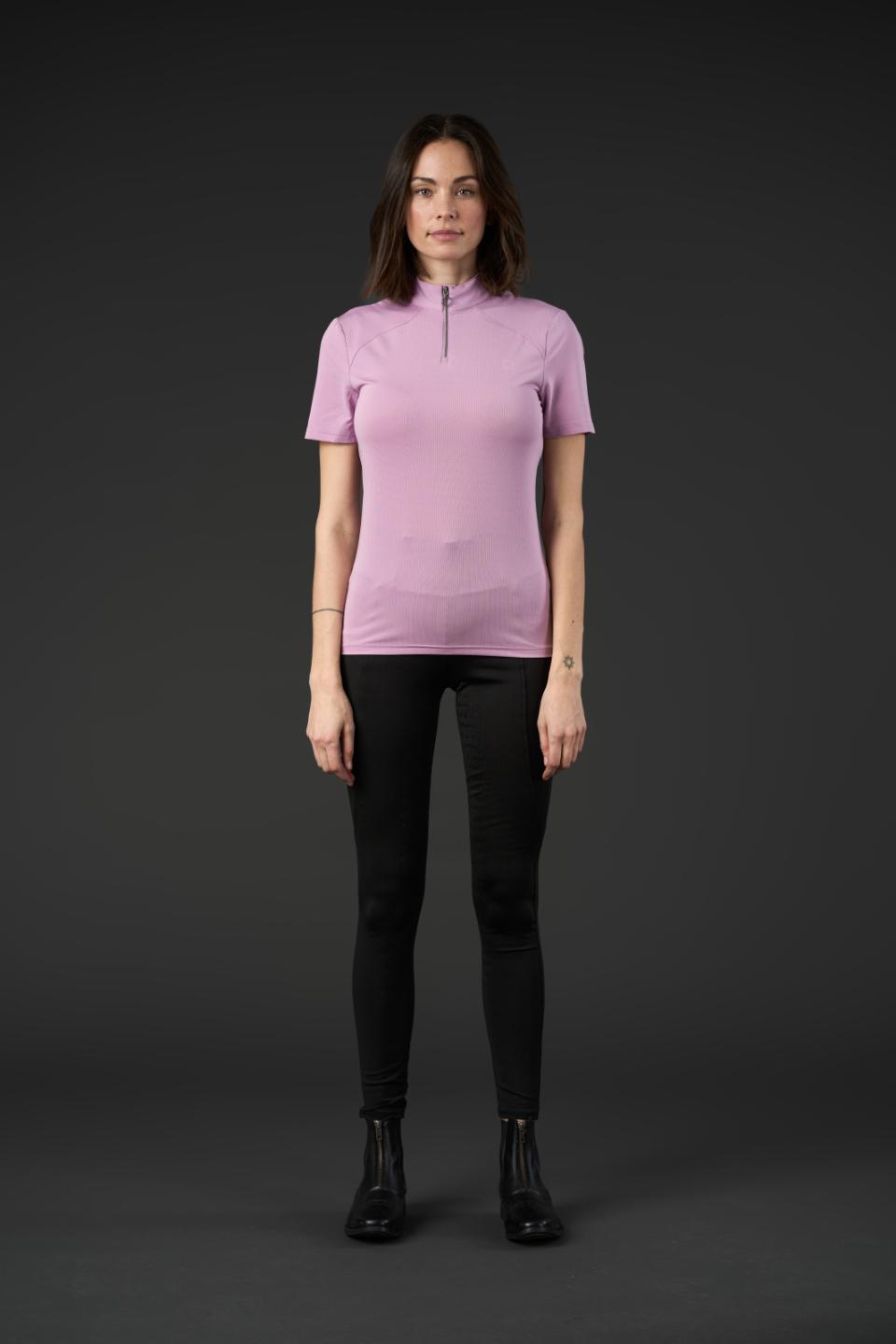 Equipage Hasty kurzärmelige Reitbluse mit Half-Zip