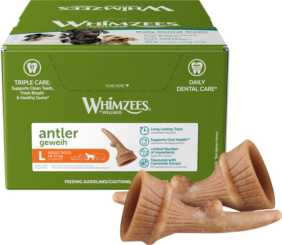 Whimzees Occupy Antler L til store hunde