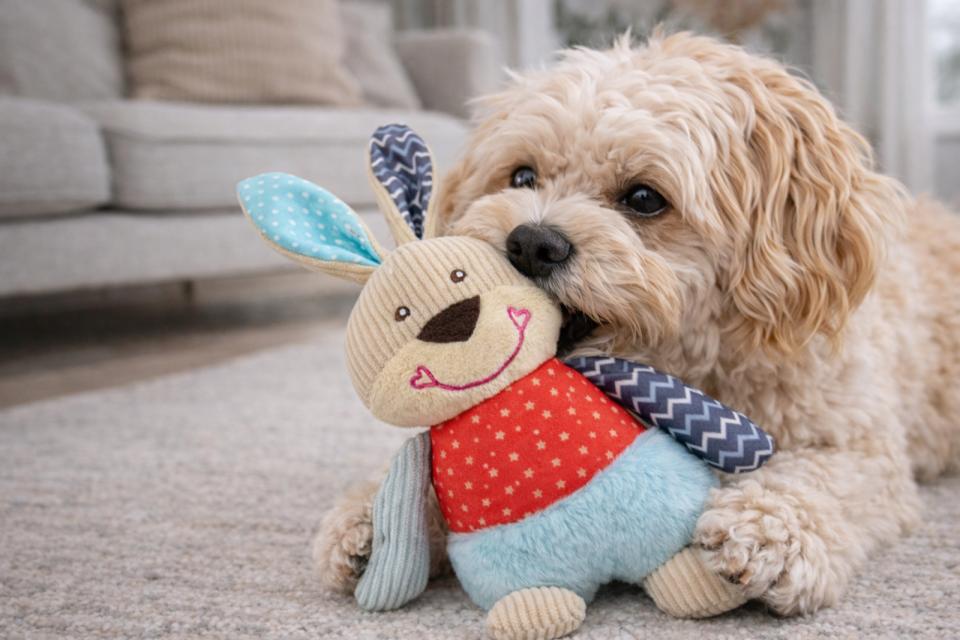 Companion hundleksak, lapptäcke, kanin