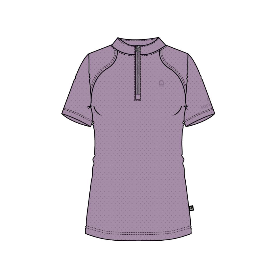 Equipage Hasty kurzärmelige Reitbluse mit Half-Zip