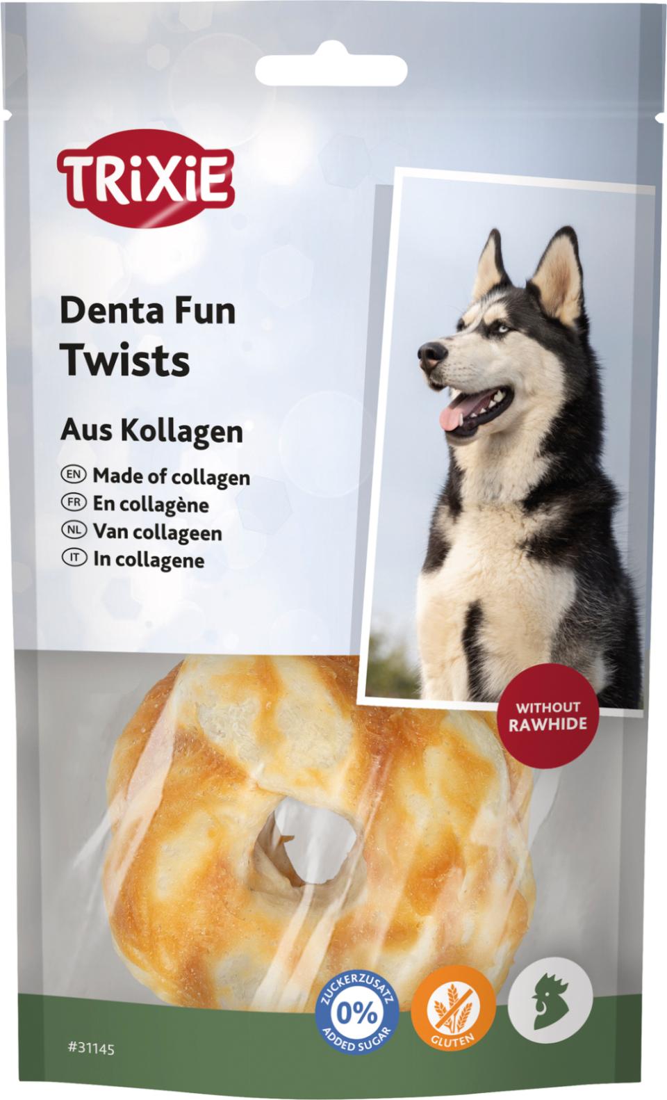 Trixie Denta Fun Twists, collagen med kylling