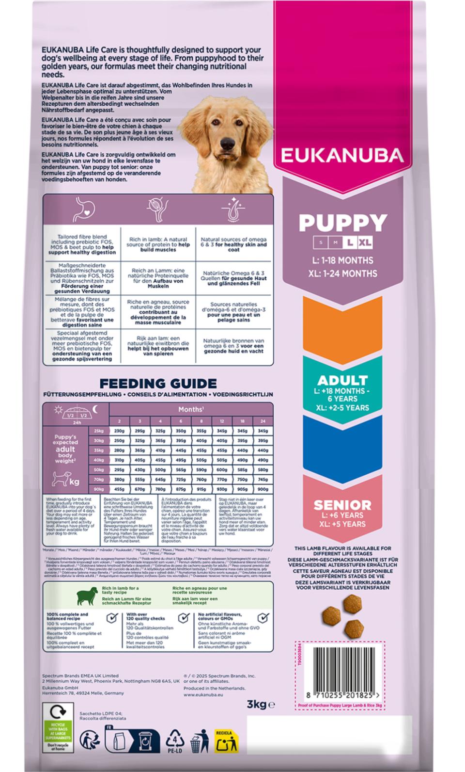 EUKANUBA Puppy Large Breed Lam & Ris