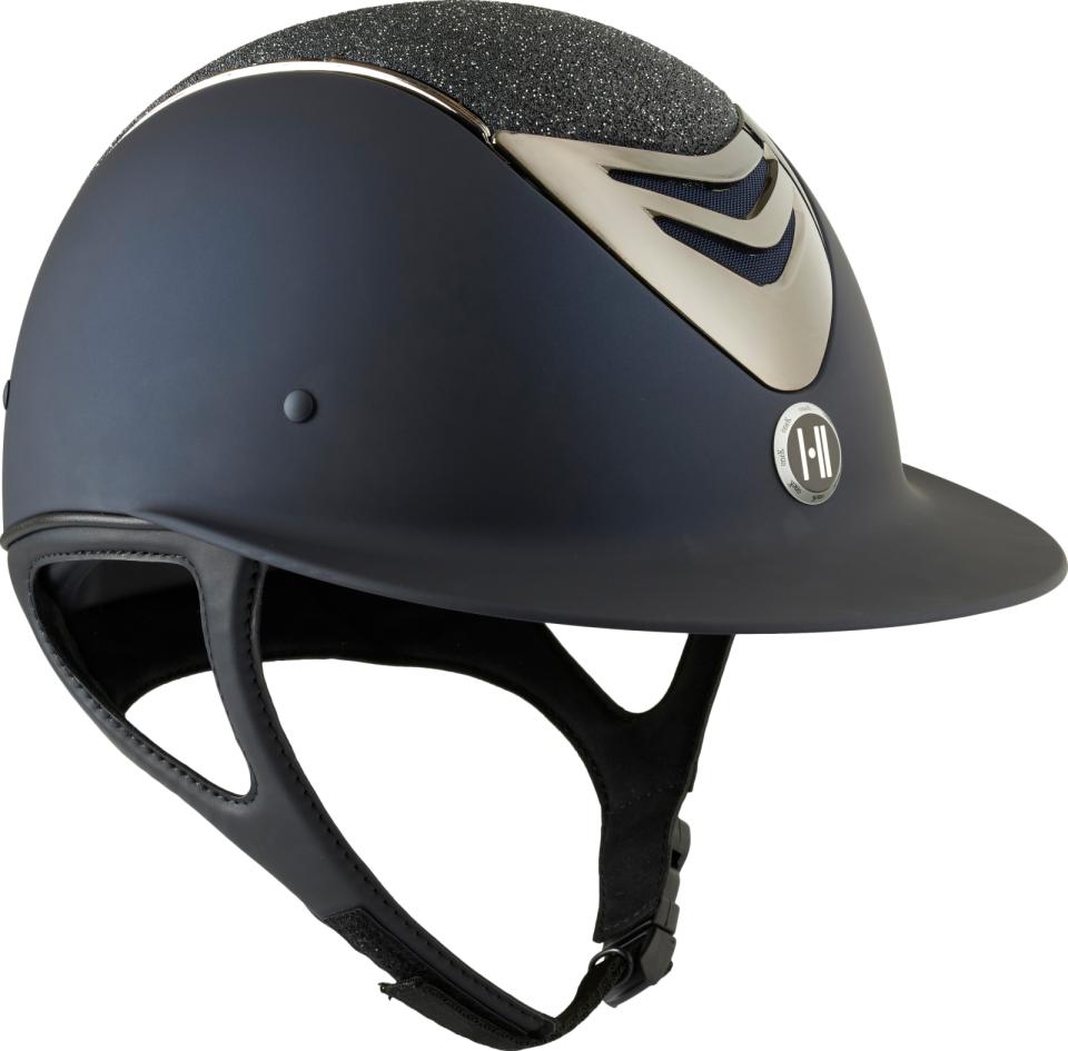 One K Avancé-ridehjelm - glitter top, krom pipe