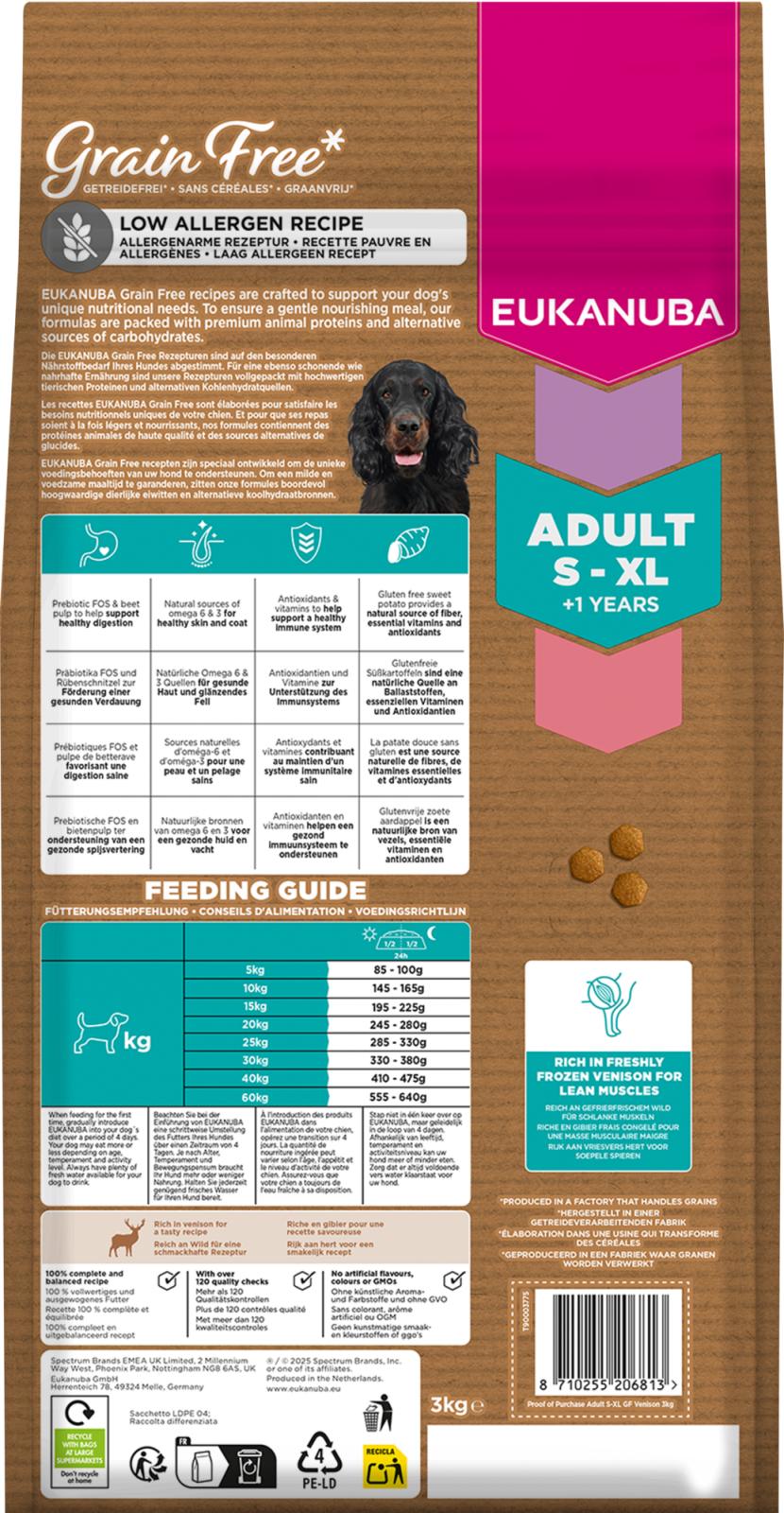 EUKANUBA Adult All Breed Grainfree Hjort