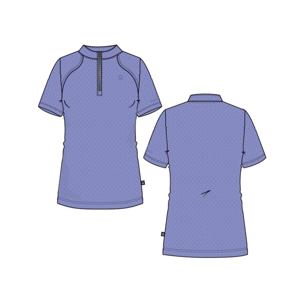 Equipage Hasty Half-zip Reitbluse mit kurzen Ärmeln