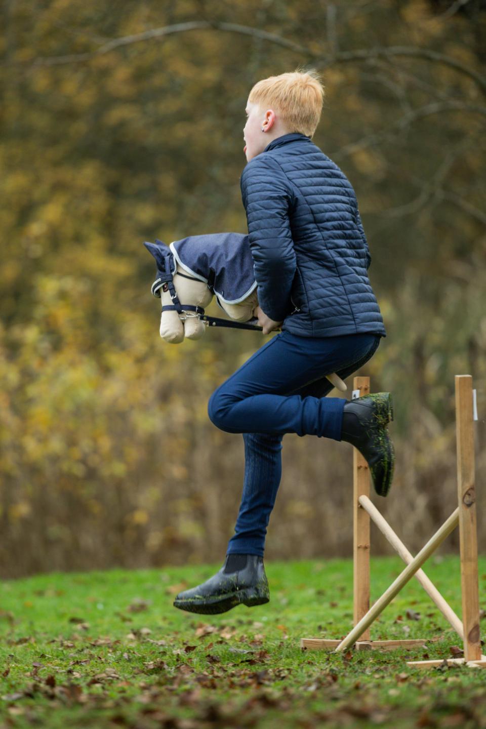 My Hobby Horse-dækken og hut, navy glitter