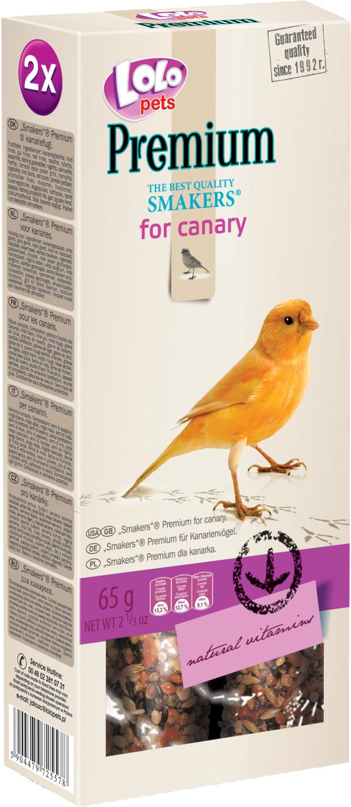 Lolo Pets Premium Smakers t. kanariefugl