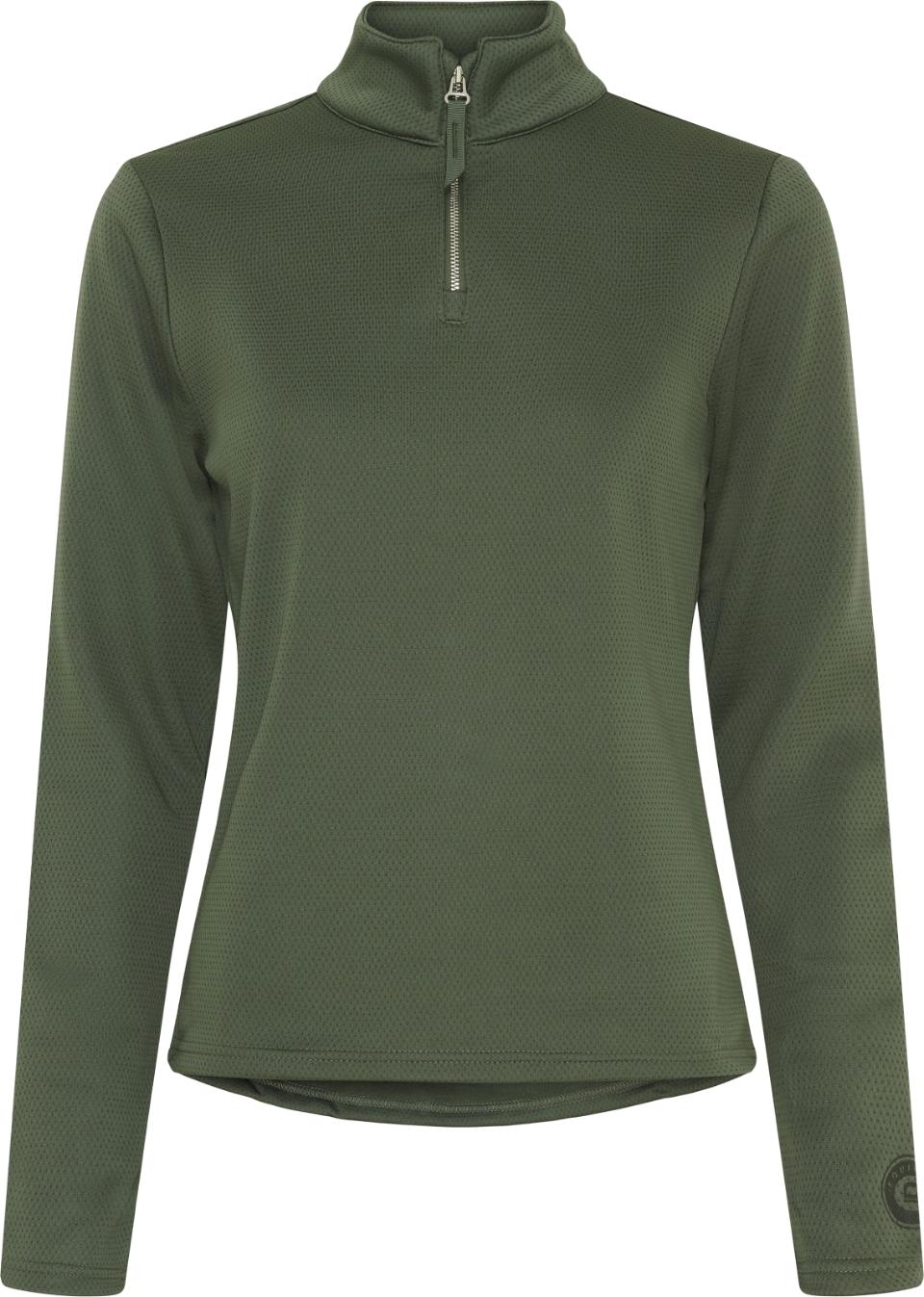 Equipage Scarlet half-zip langærmet ridebluse