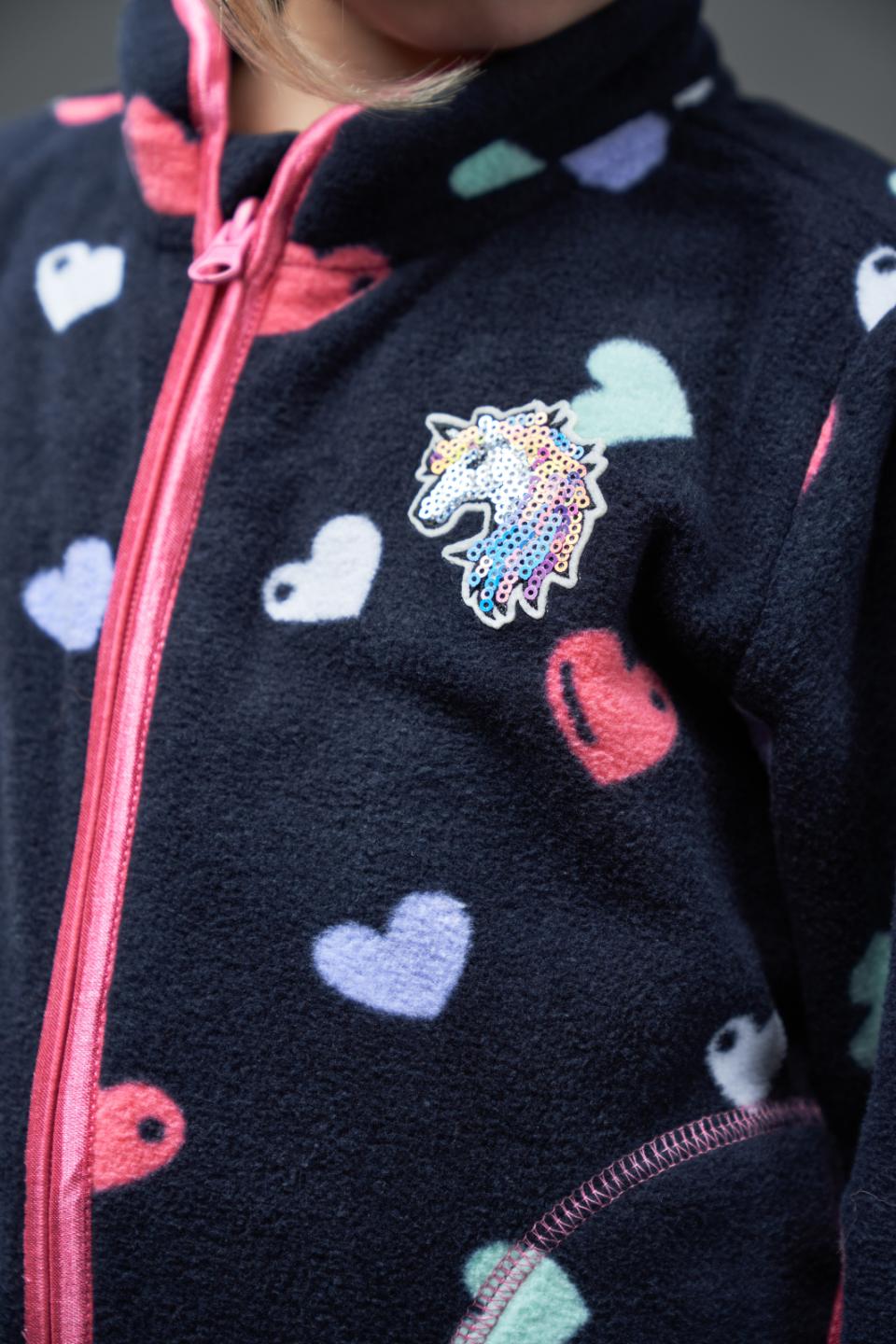 Equipage KIDS Hannah fleece med glidelås