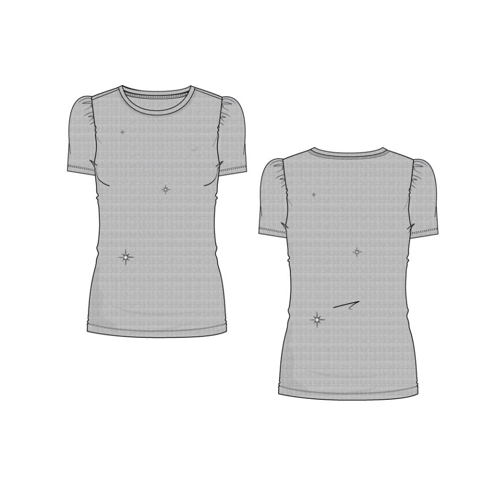 Equipage Alexa kurzärmeliges Glanz-T-Shirt