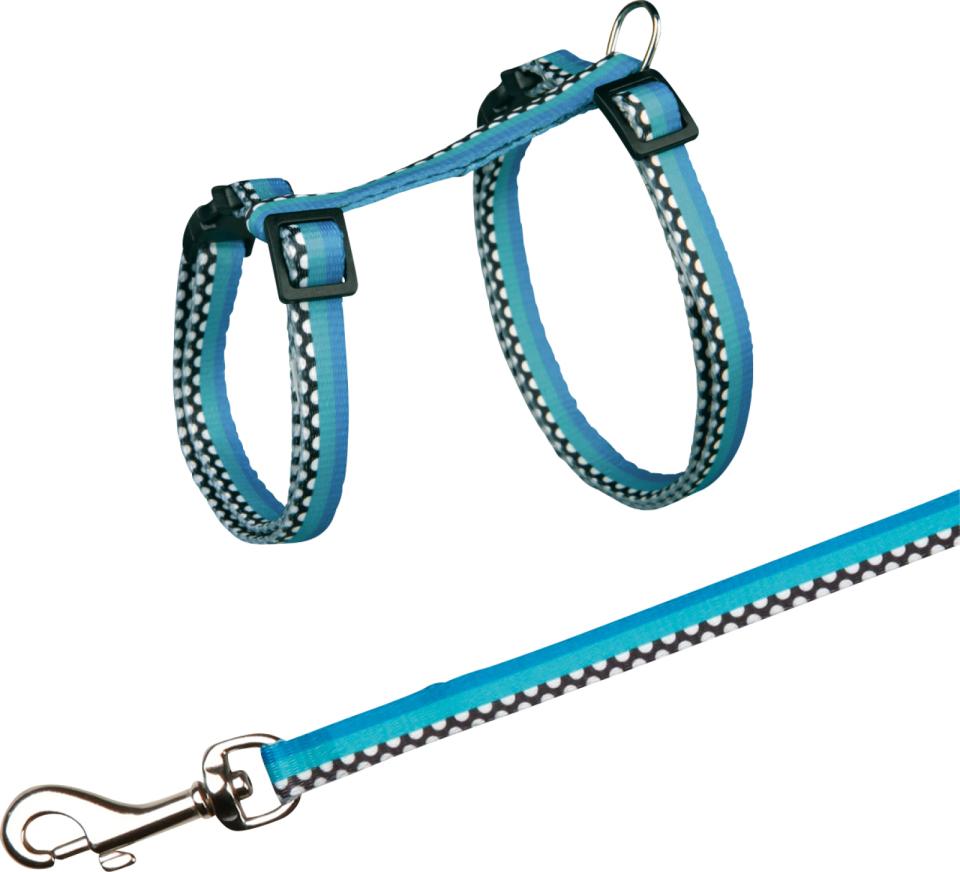 Trixie kattesele (10 mm webbing) med line