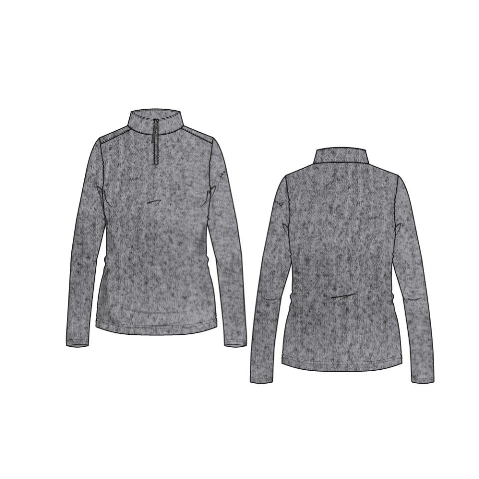 Equipage Stacey langærmet half-zip rideshirt