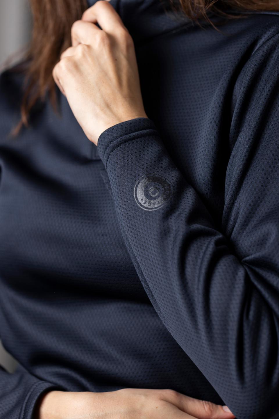 Equipage Scarlet half-zip langærmet ridebluse