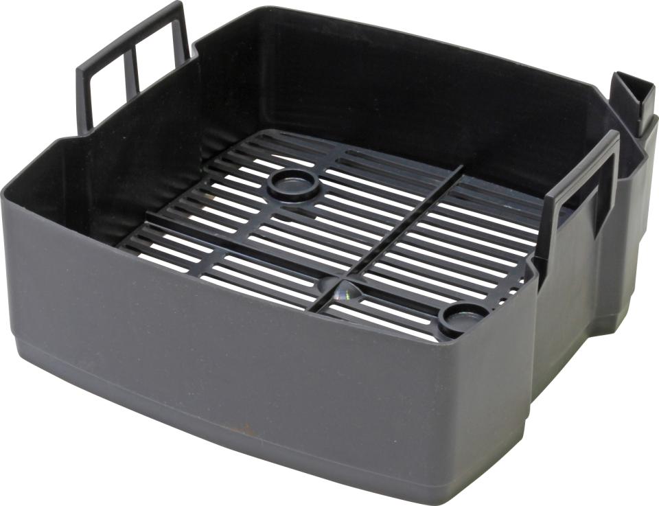 Filter media container