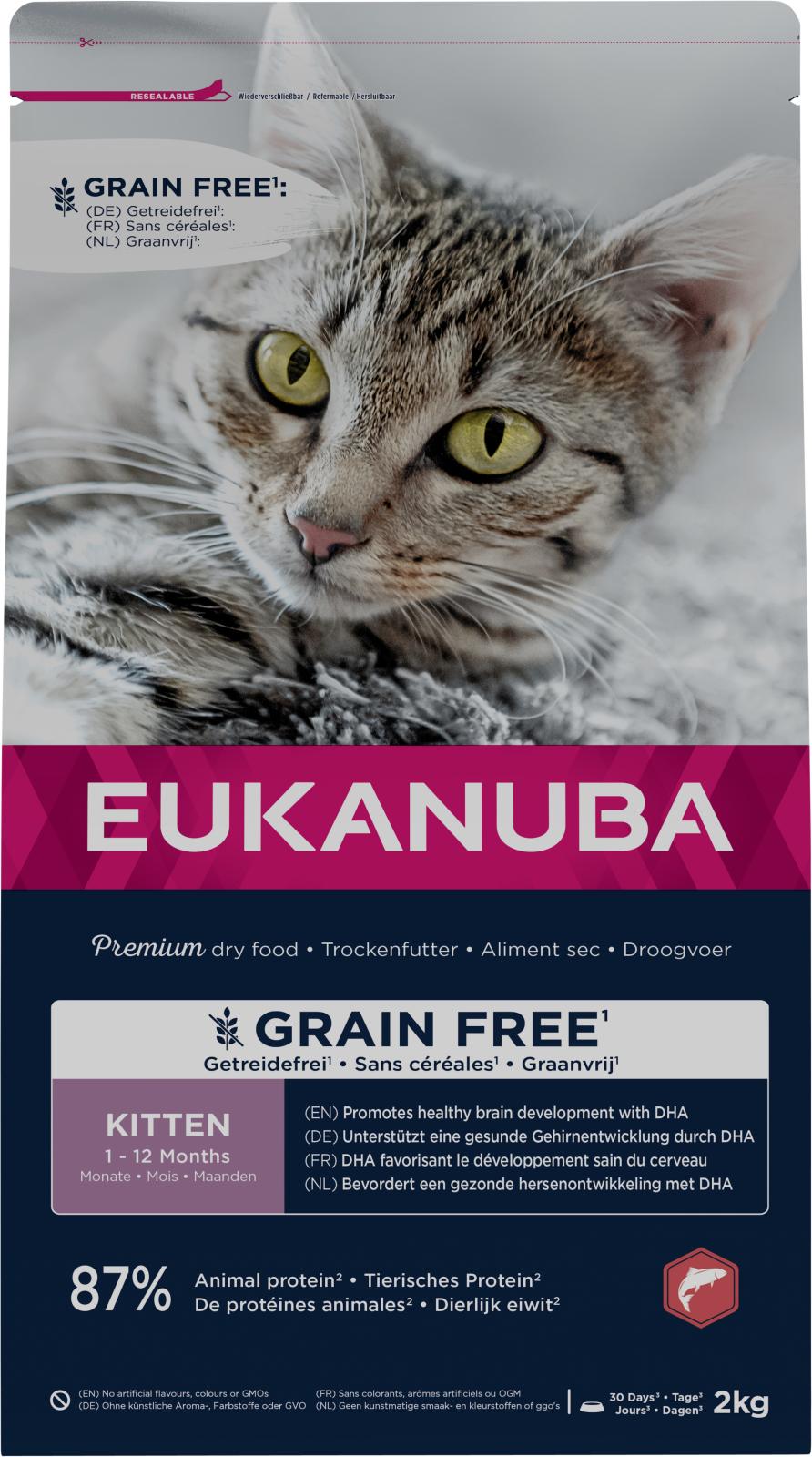 EUKANUBA CAT Kitten Grainfree Laks