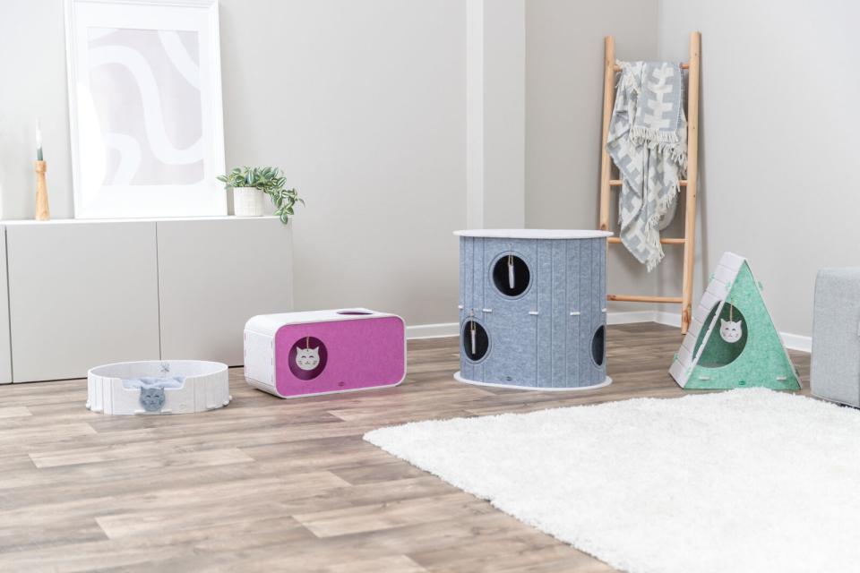 Trixie Lucy kattehule, felt, trekantet