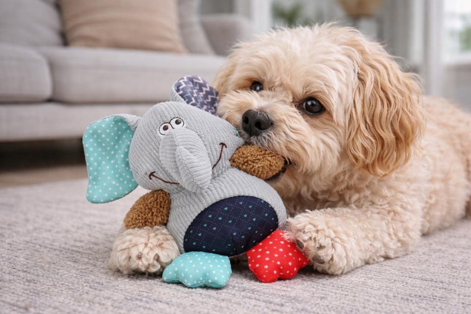 Companion hundleksak, lapptäcke, elefant