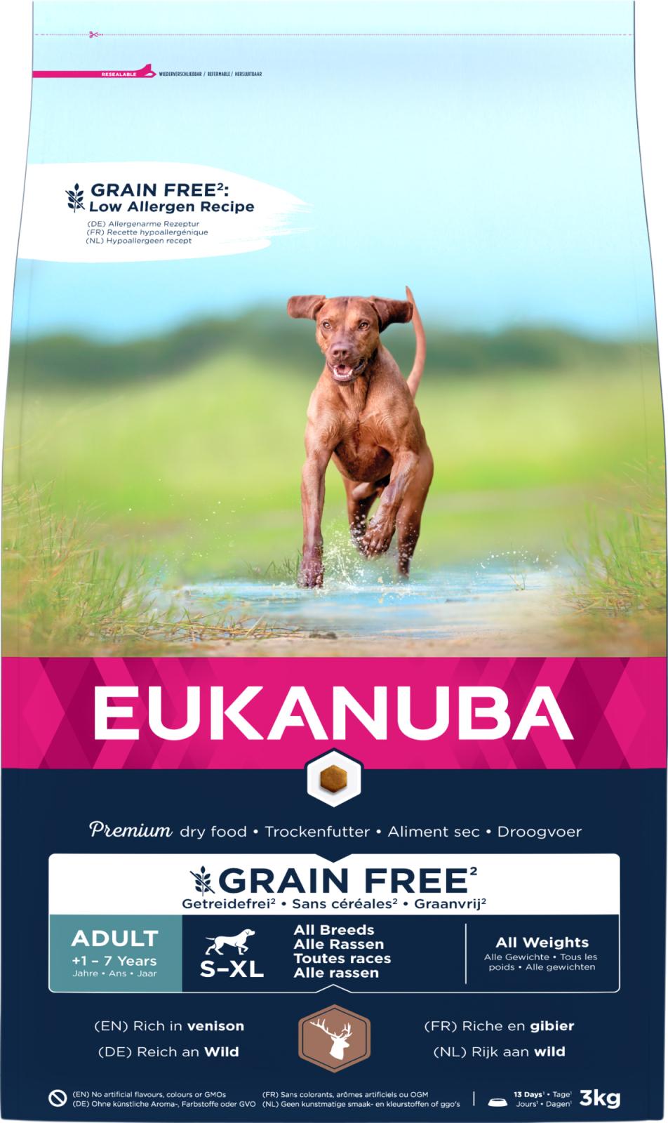 EUKANUBA Adult All Breed Grainfree hjortekød