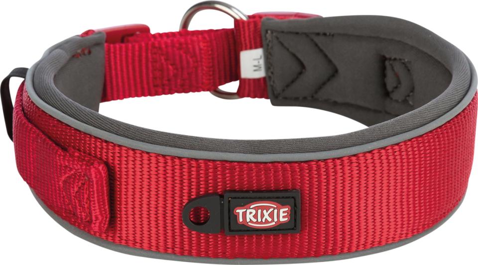 Premium halsbånd med neopren polstring, ekstra bred