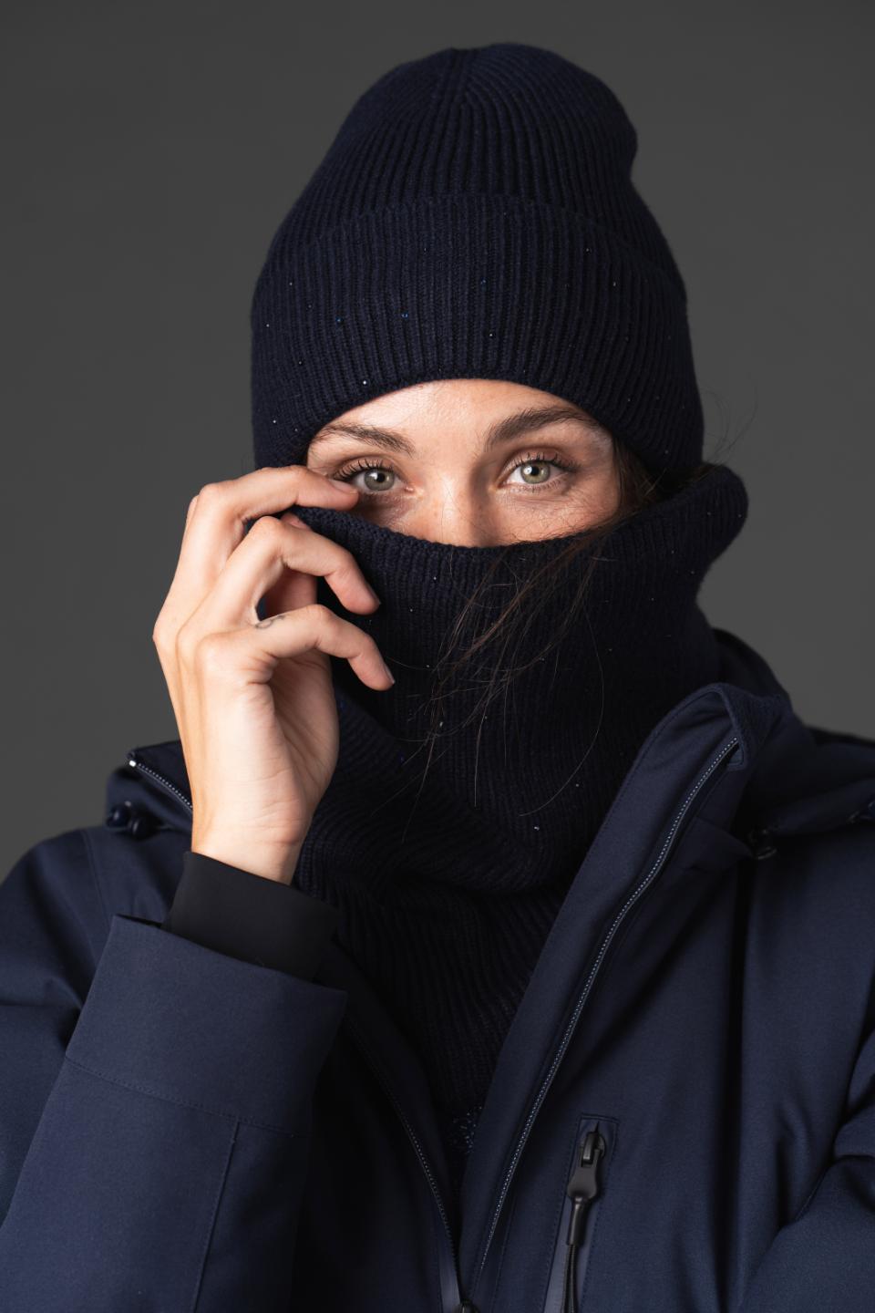 Equipage Vainy strikket halsvarmer med pyntesten