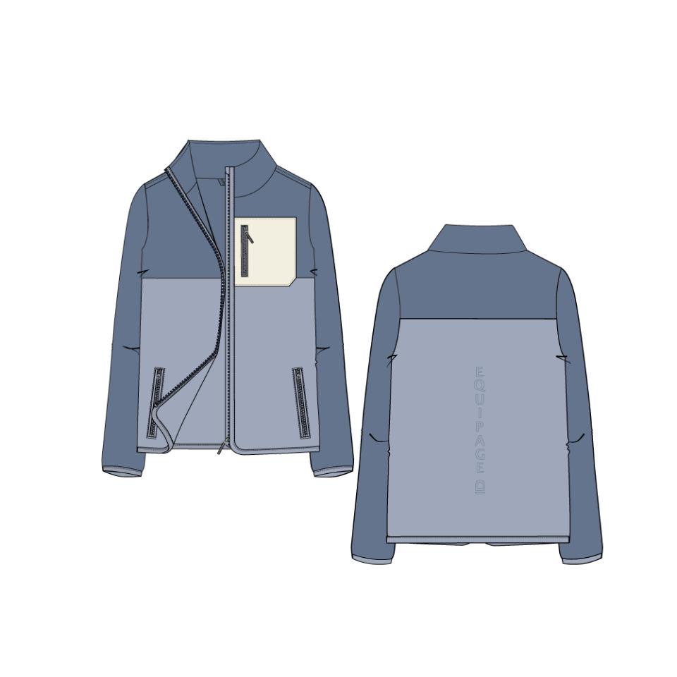 Equipage Thea zip cardigan für kinder