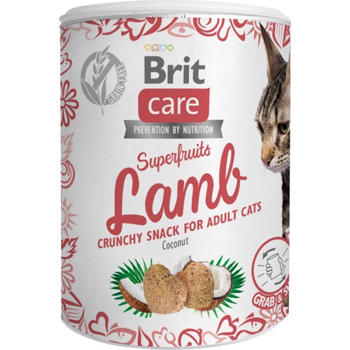 Care Cat Snack Superfruits Lamb