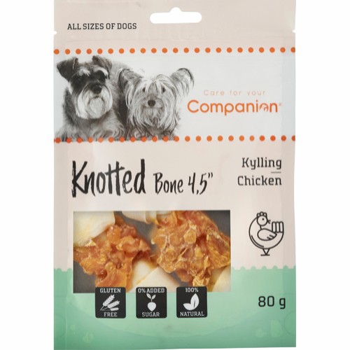 Knotted chicken chewing bone 4,5