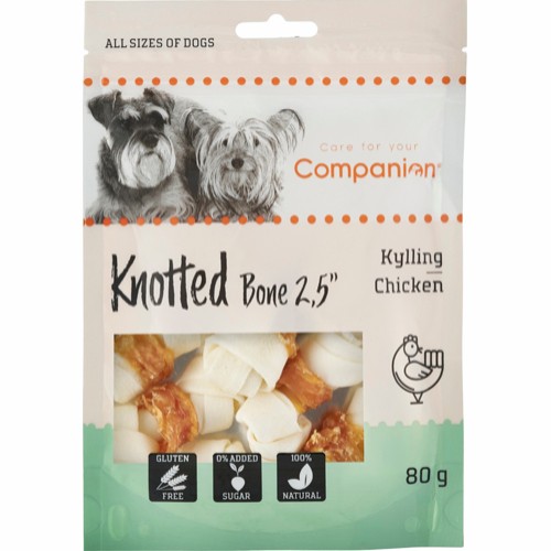 Knotted chicken chewing bone 2,5