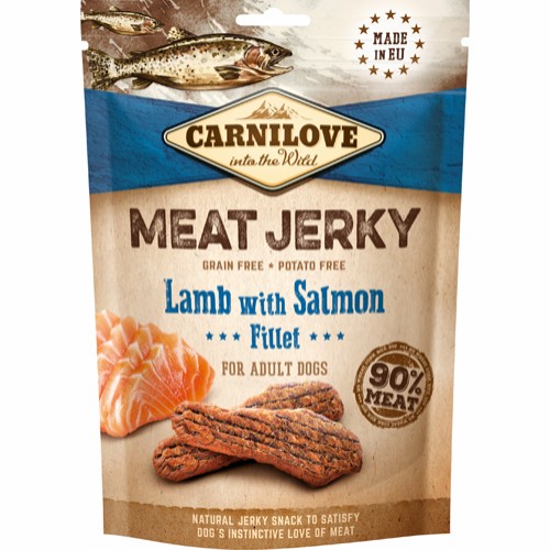 Jerky Lamb with Salmon Fillet