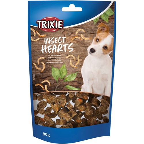 Insect Hearts with mealworms