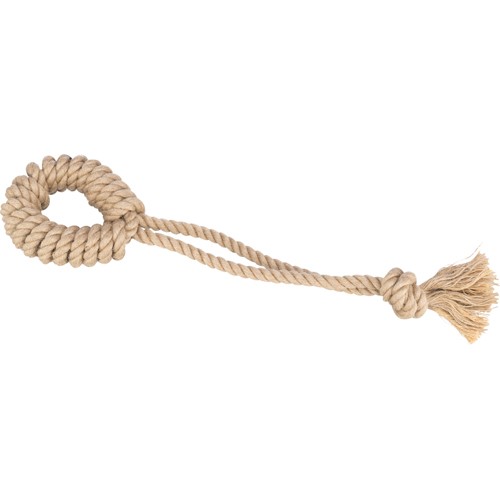 Playing rope with ring, hemp/cotton