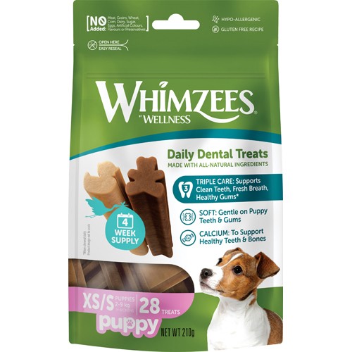 Whimzees Puppy Chew XS/S til små hvalpe