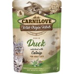 CARNILOVE  Cat Pouch Duck med kattmynta