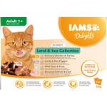 IAMS DELIGHT CAT Adult kød- og fiskesmag i sovs