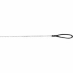 Chain leash with nylon hand loop
