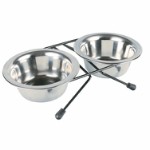 Eat on Feet stainless steel bowl set