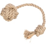 Rope with ball, hemp/cotton, ø 5 cm