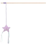 Junior playing rod with star, plush/wood